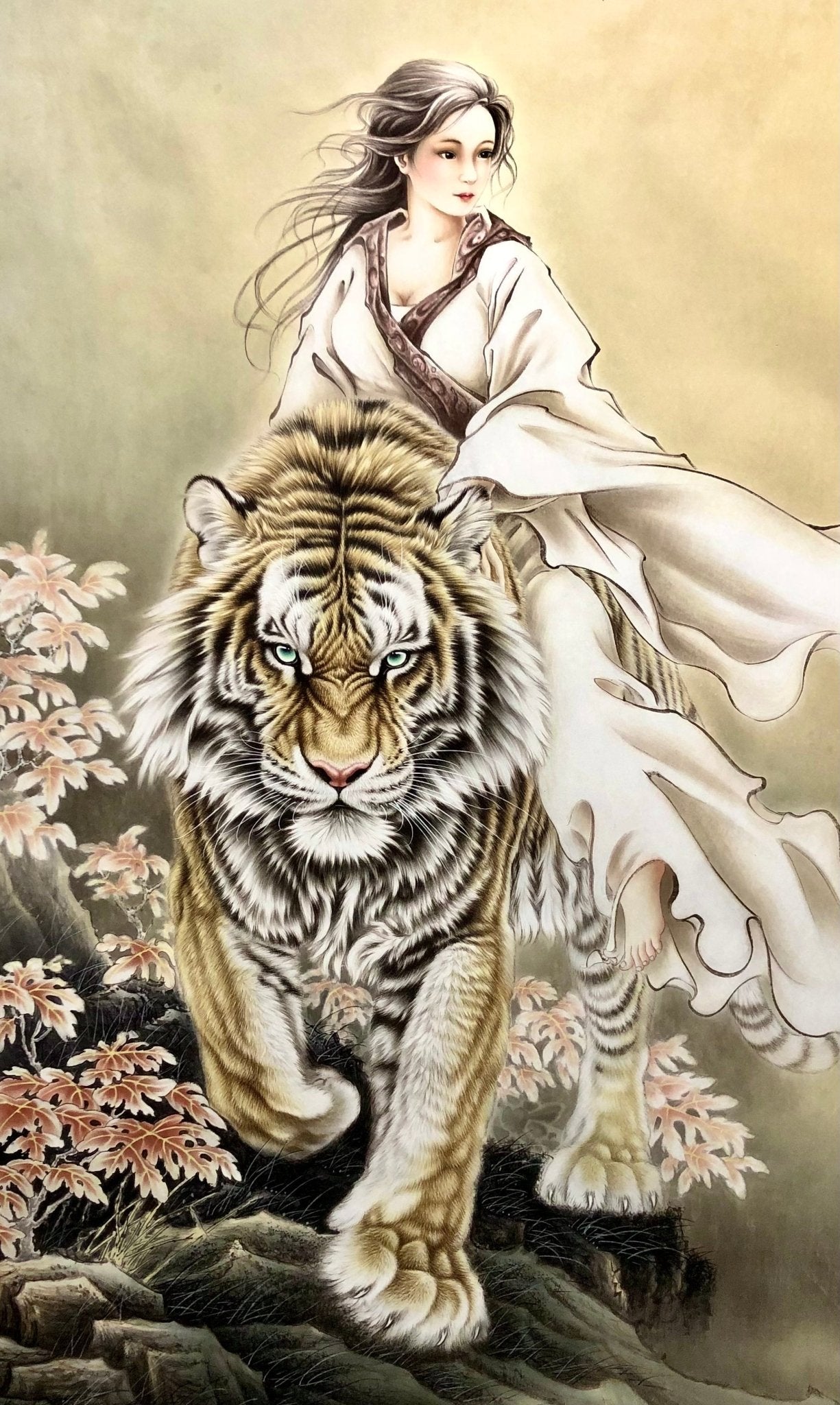 神女伏虎圖 - Master Tiger